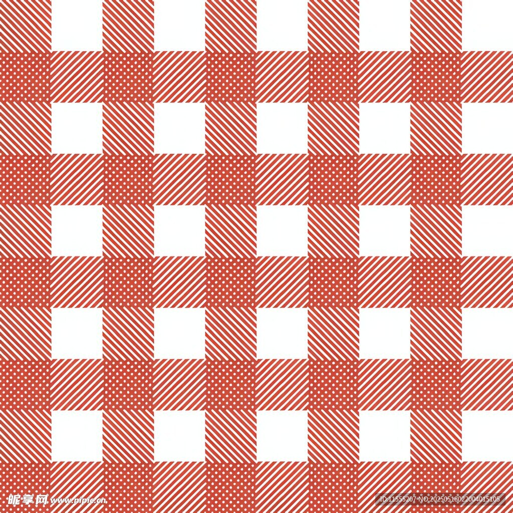 红白格子图案背景纹理