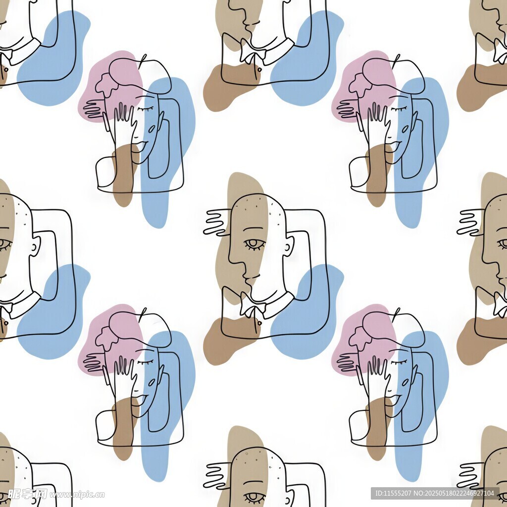 卡通风格心脏医疗图案