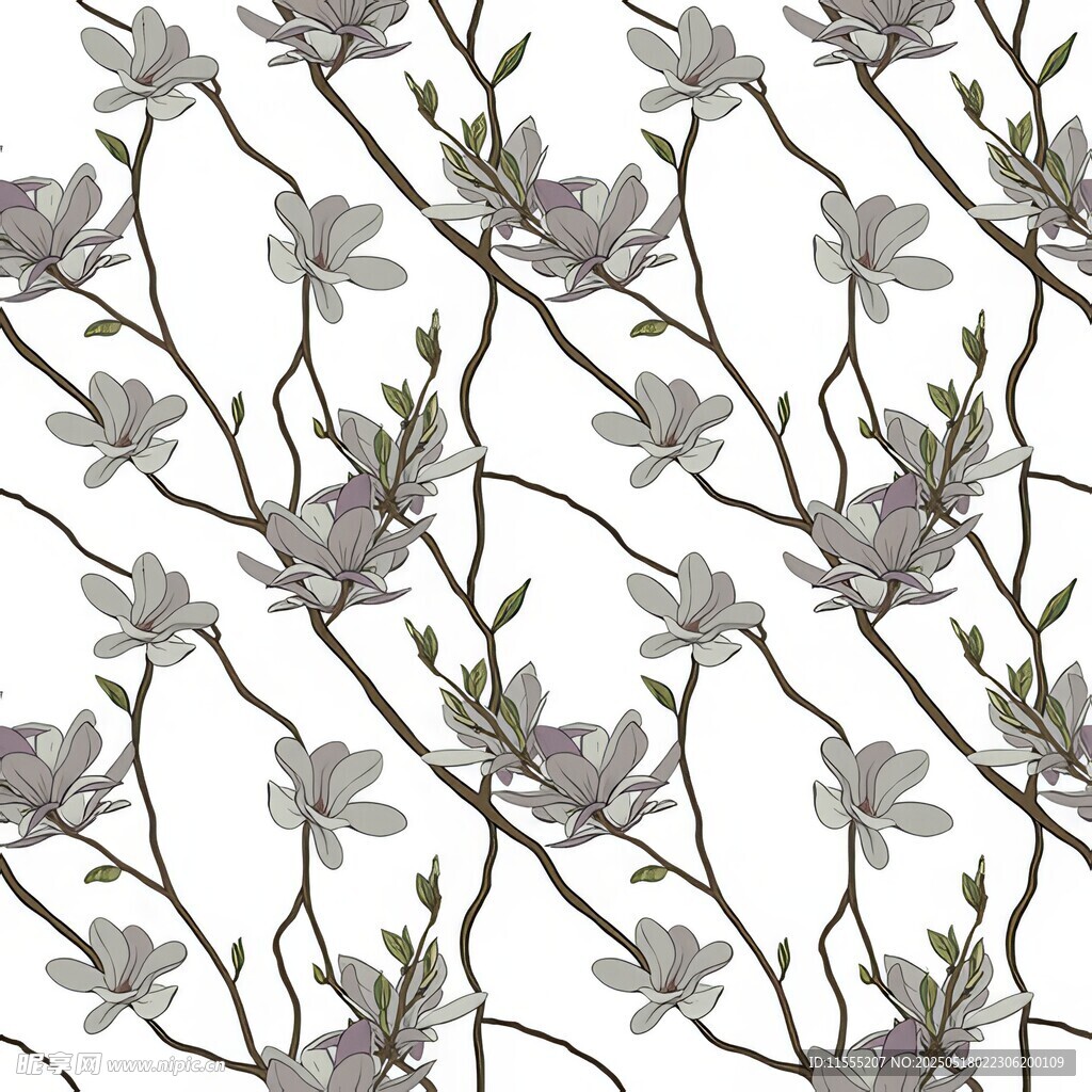 简约花卉图案纹理背景