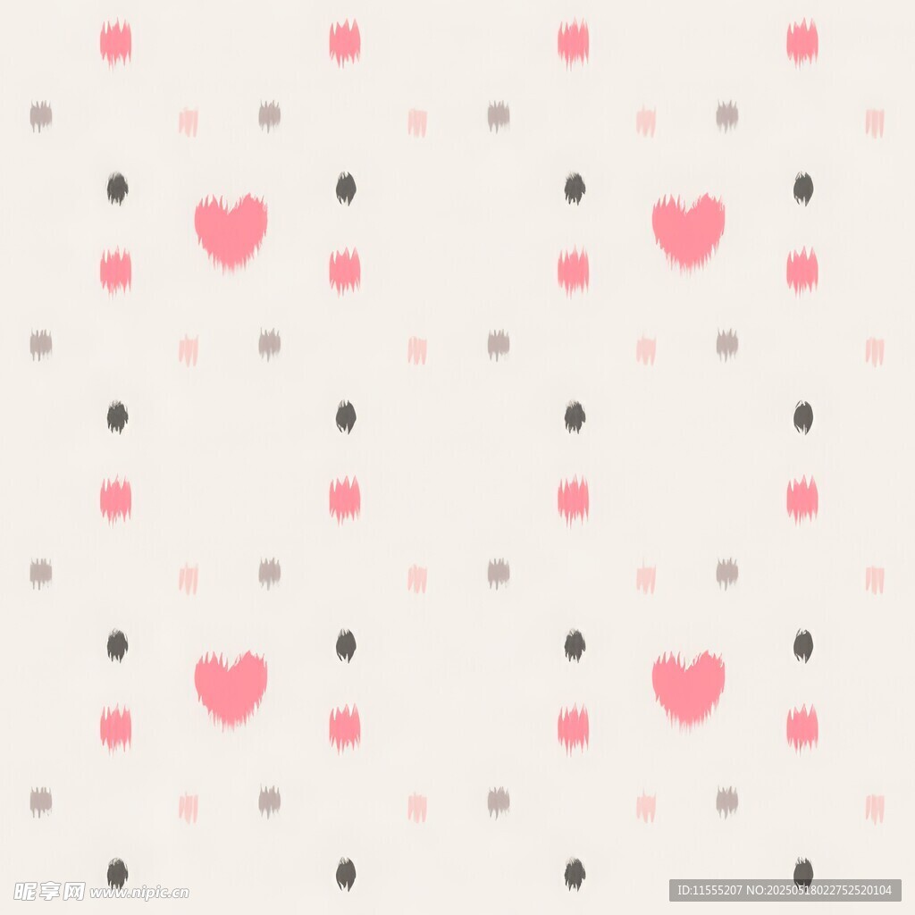 爱心波点简约背景图案