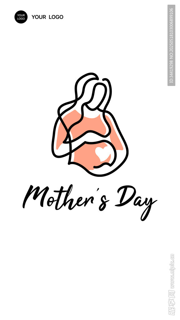 母亲节图标设计