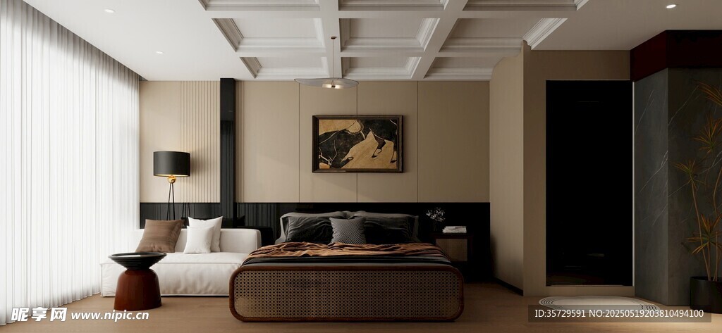 现代简约风格卧室空间