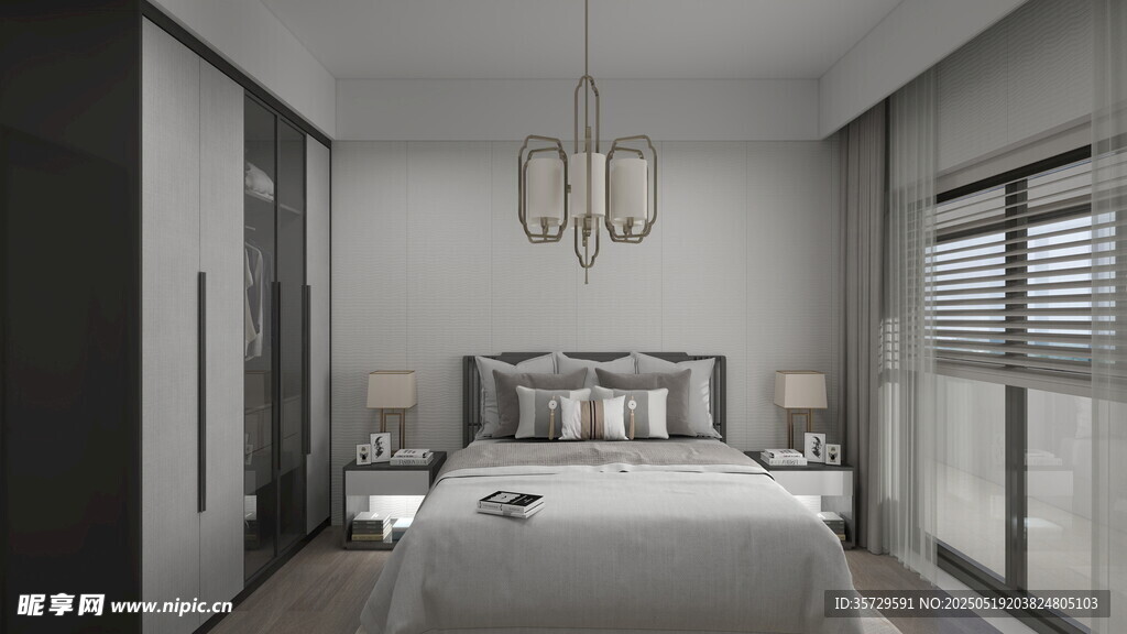 现代简约风格卧室空间