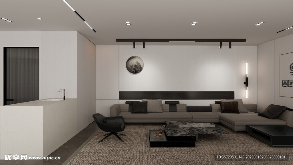 现代简约风格客厅空间