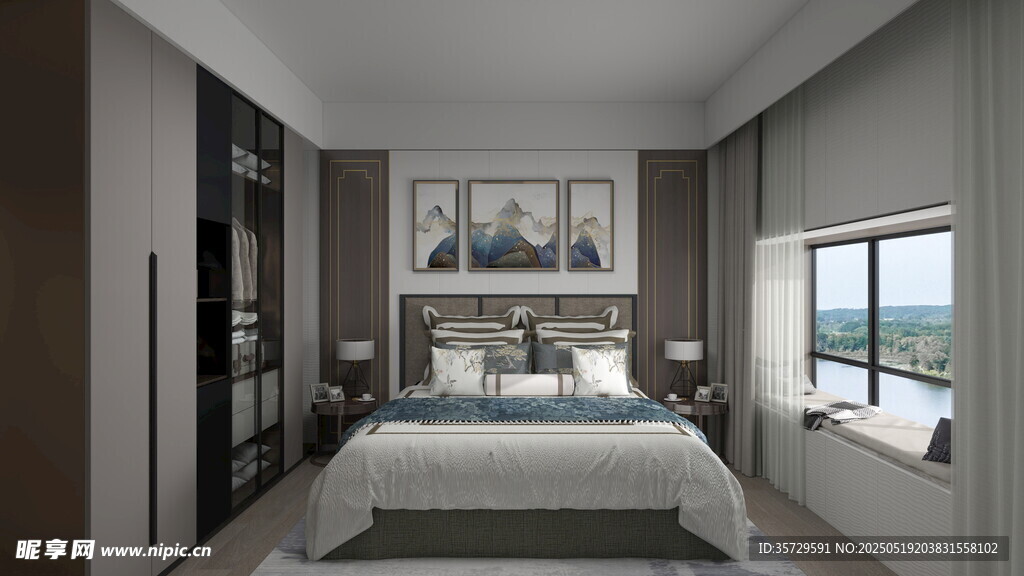 现代简约风格卧室空间