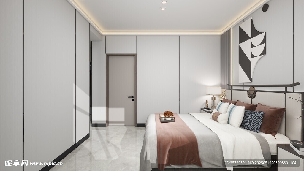 现代简约风卧室室内设计