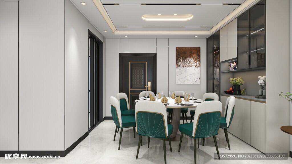 现代简约风餐厅室内场景
