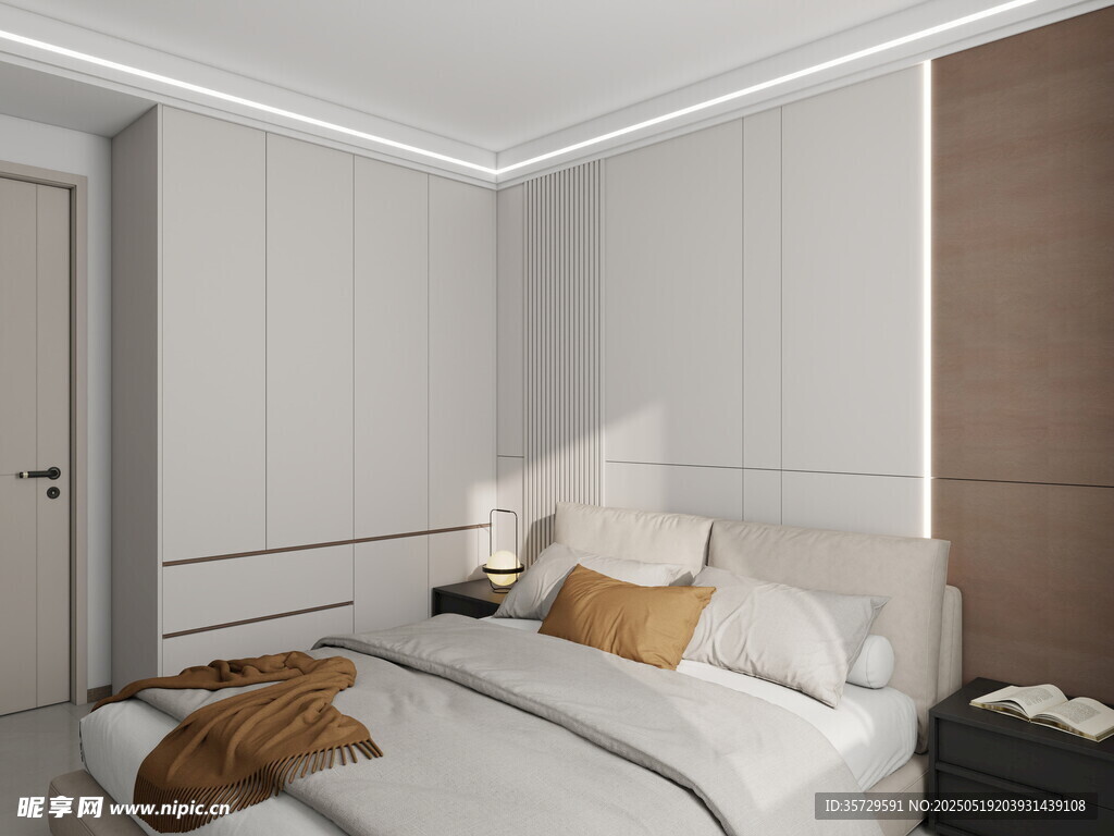 简约现代风卧室温馨一角