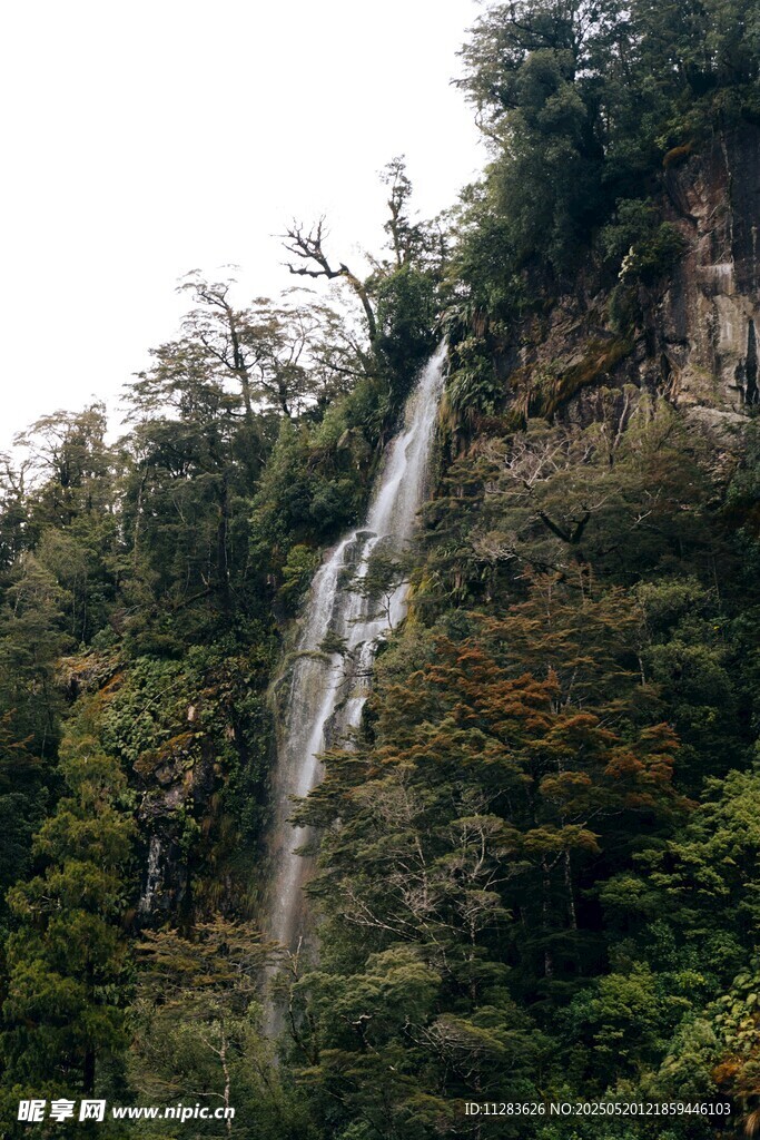 山间瀑布美景