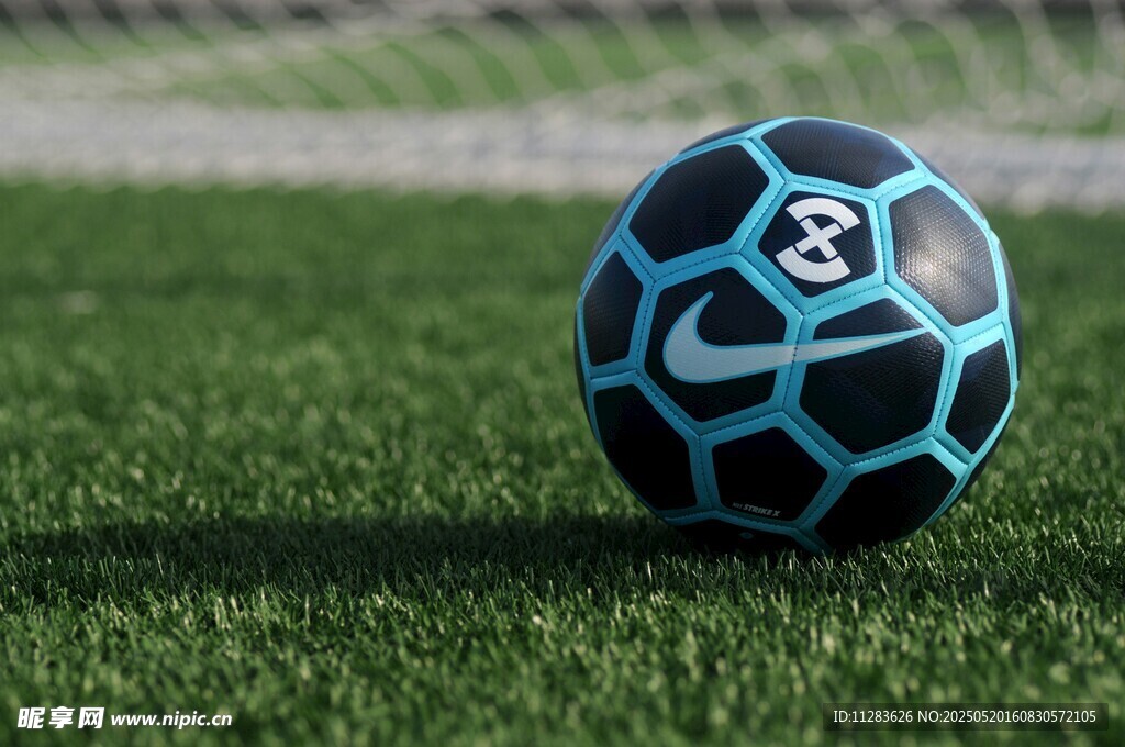 绿茵场上的耐克足球