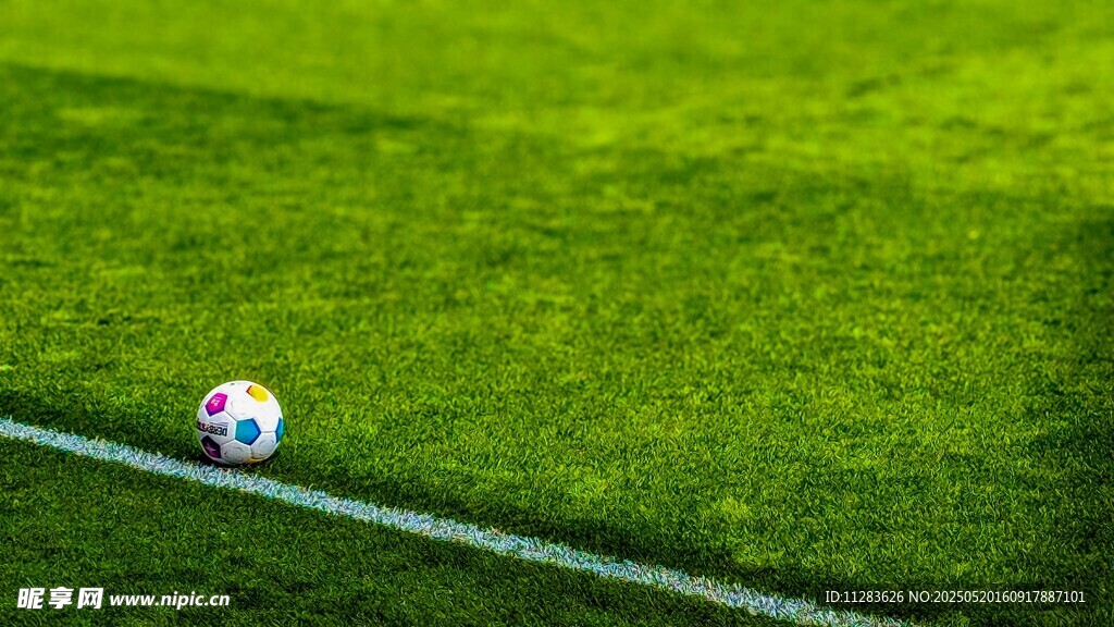 绿茵场上的足球