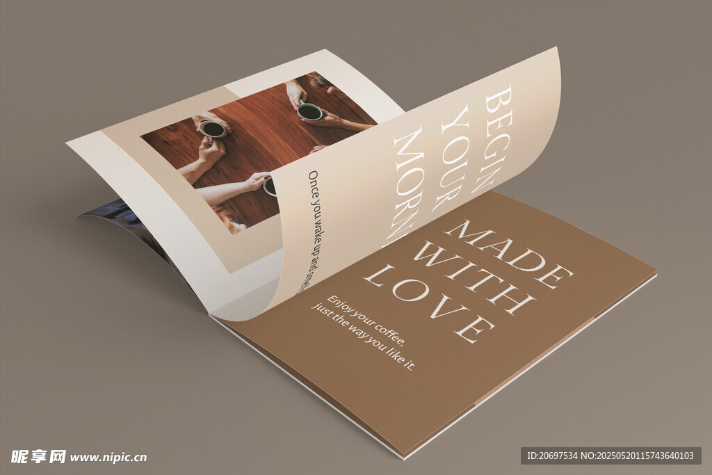 画册杂志翻页样机