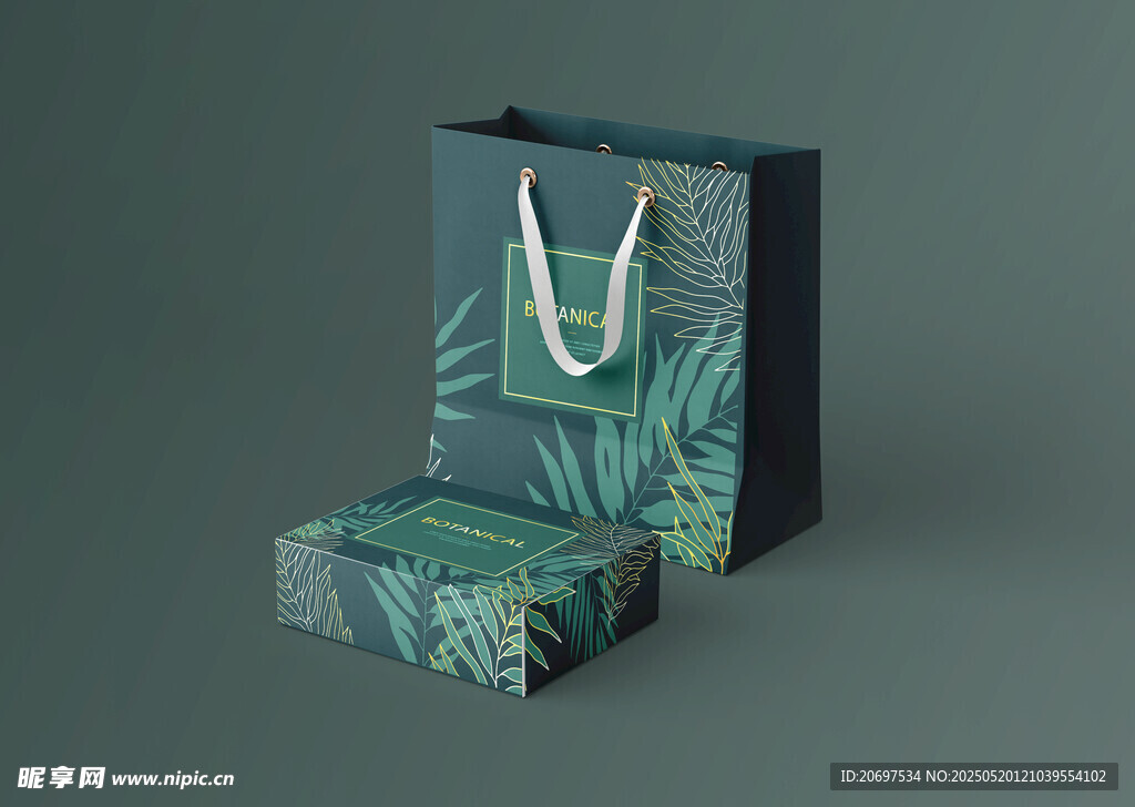 礼品纸袋纸盒包装样机