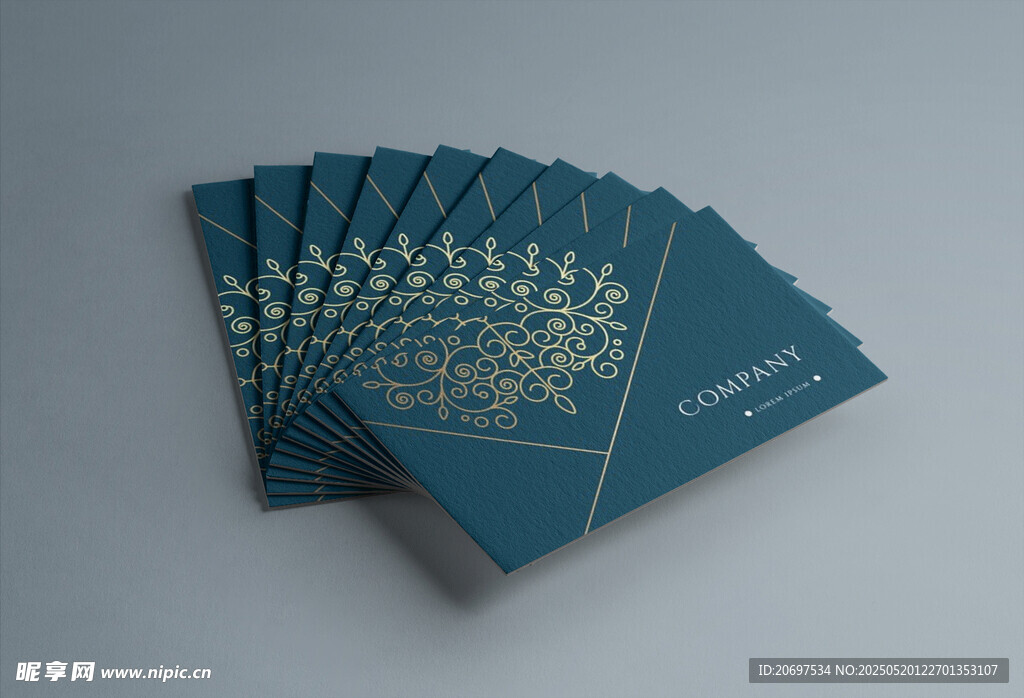 精美名片堆叠样机