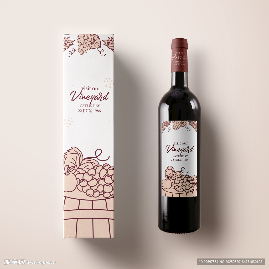 葡萄酒包装样机
