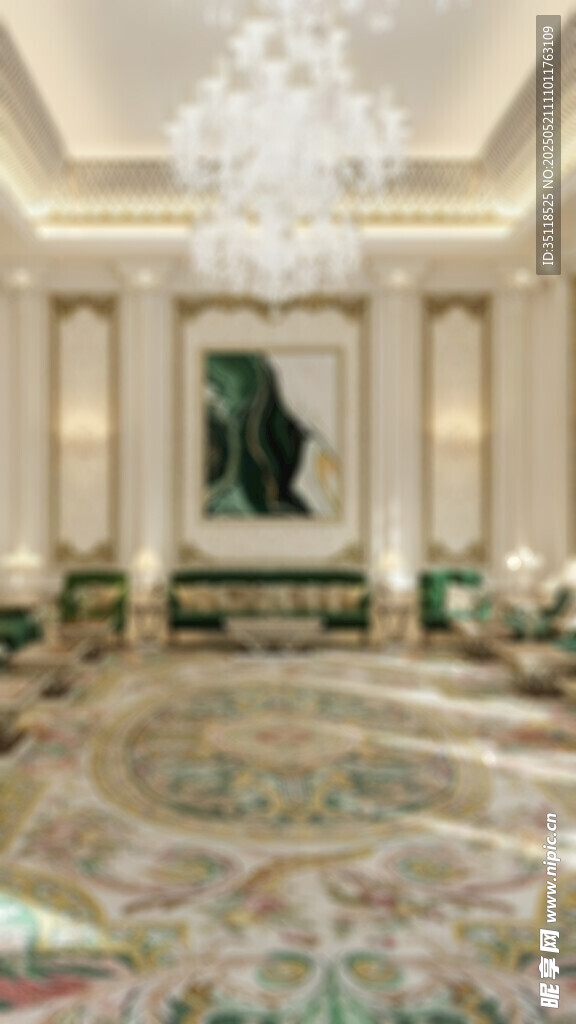 豪华宫殿式大厅室内景观