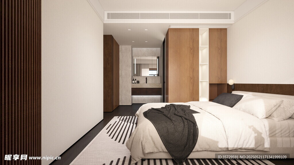 现代简约风格卧室一角