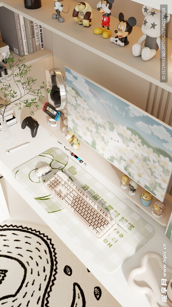 儿童房趣味轨道玩具布置