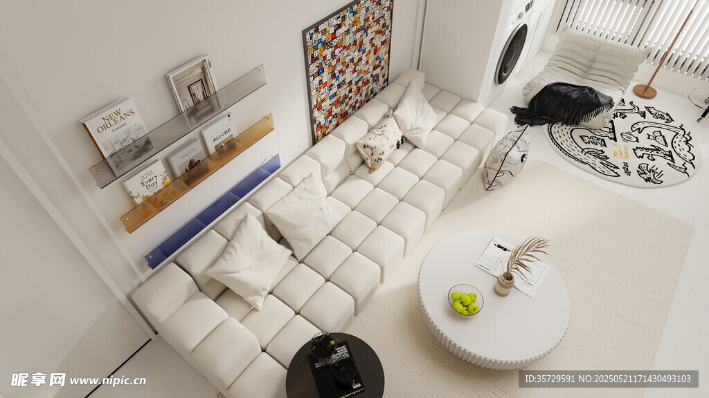 简约现代风客厅一角