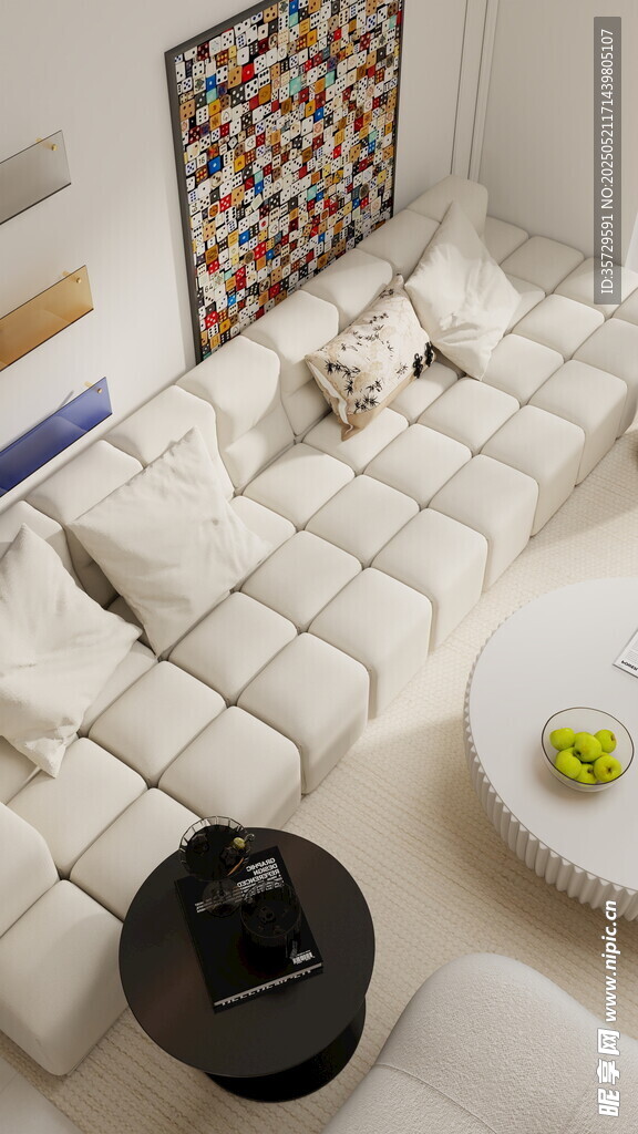 现代简约风客厅舒适一角