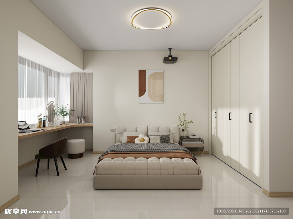 简约现代风卧室室内设计
