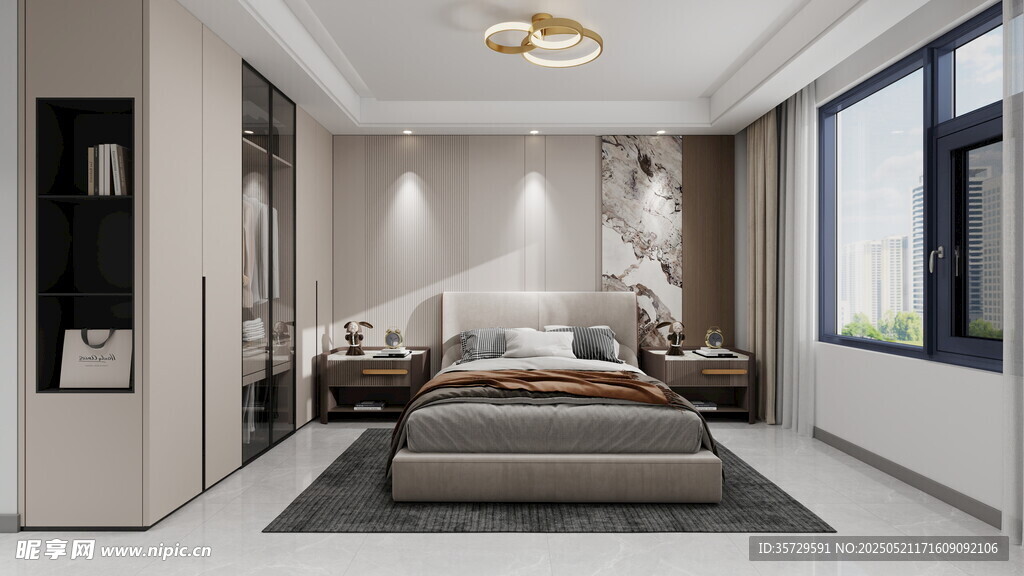 现代简约风格卧室空间