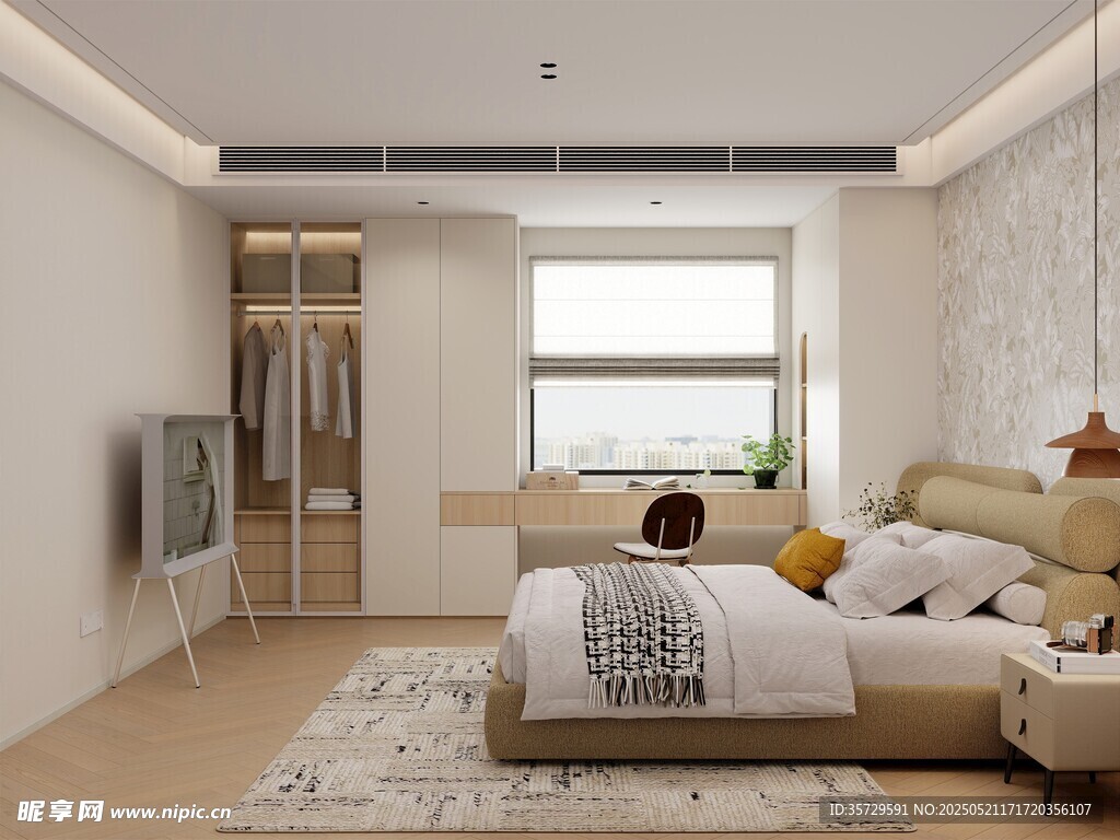 现代简约风格温馨卧室