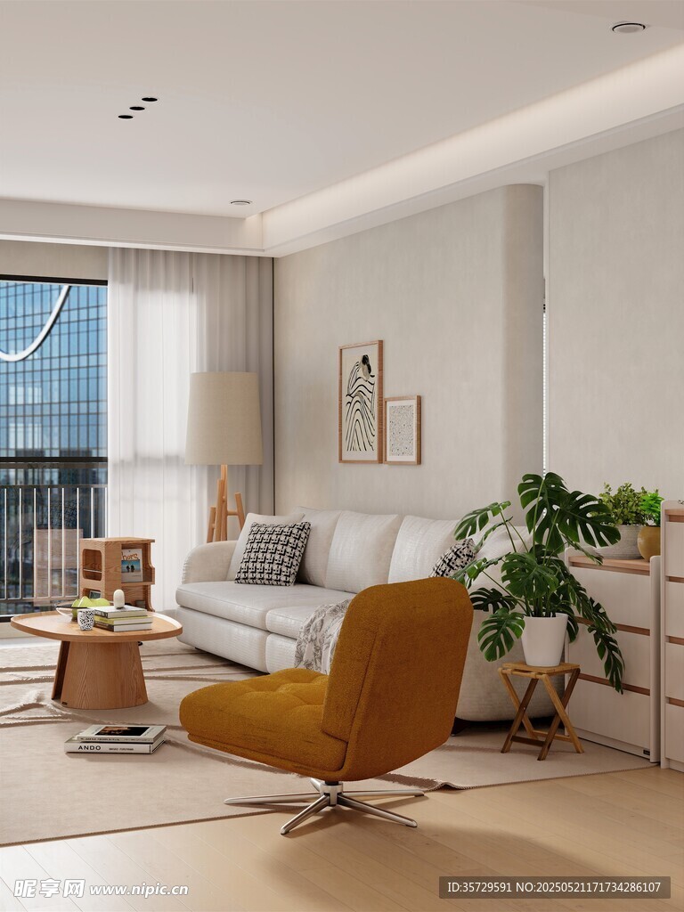 现代简约风温馨客厅一角