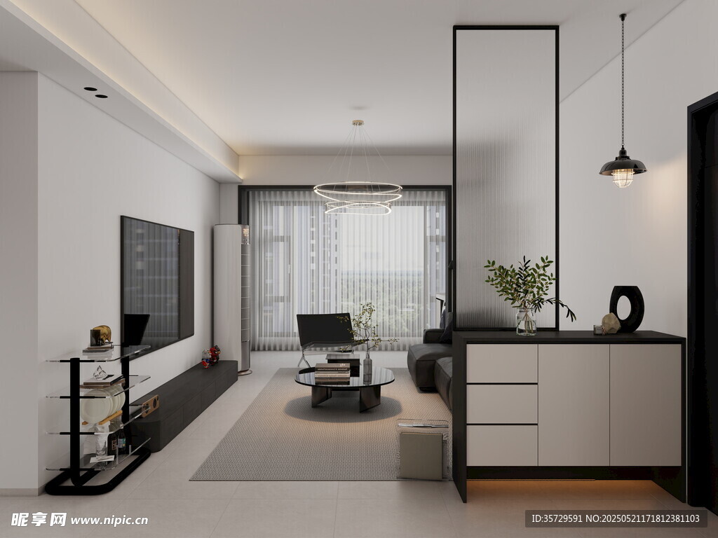 现代简约风客厅室内设计