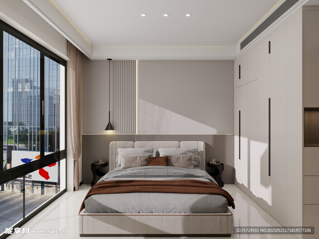 现代简约风格卧室空间