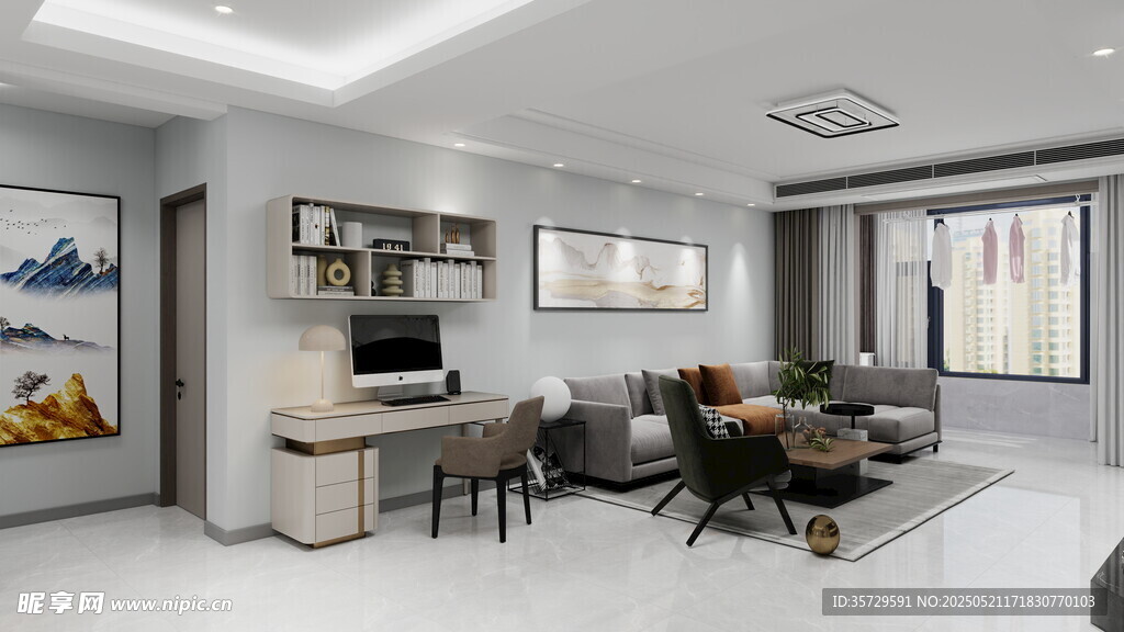 现代简约风格客厅空间