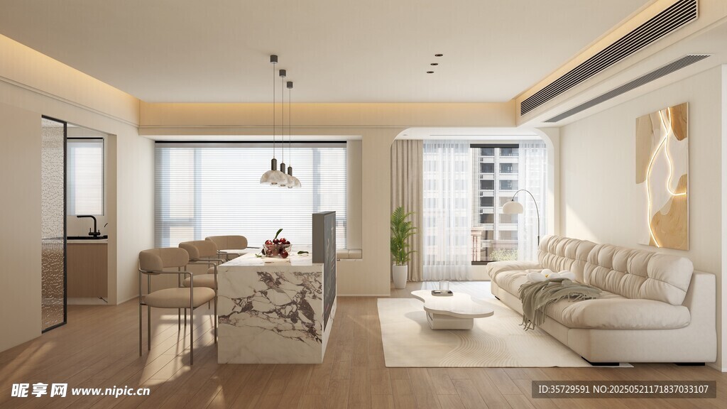 现代简约风格客厅展示