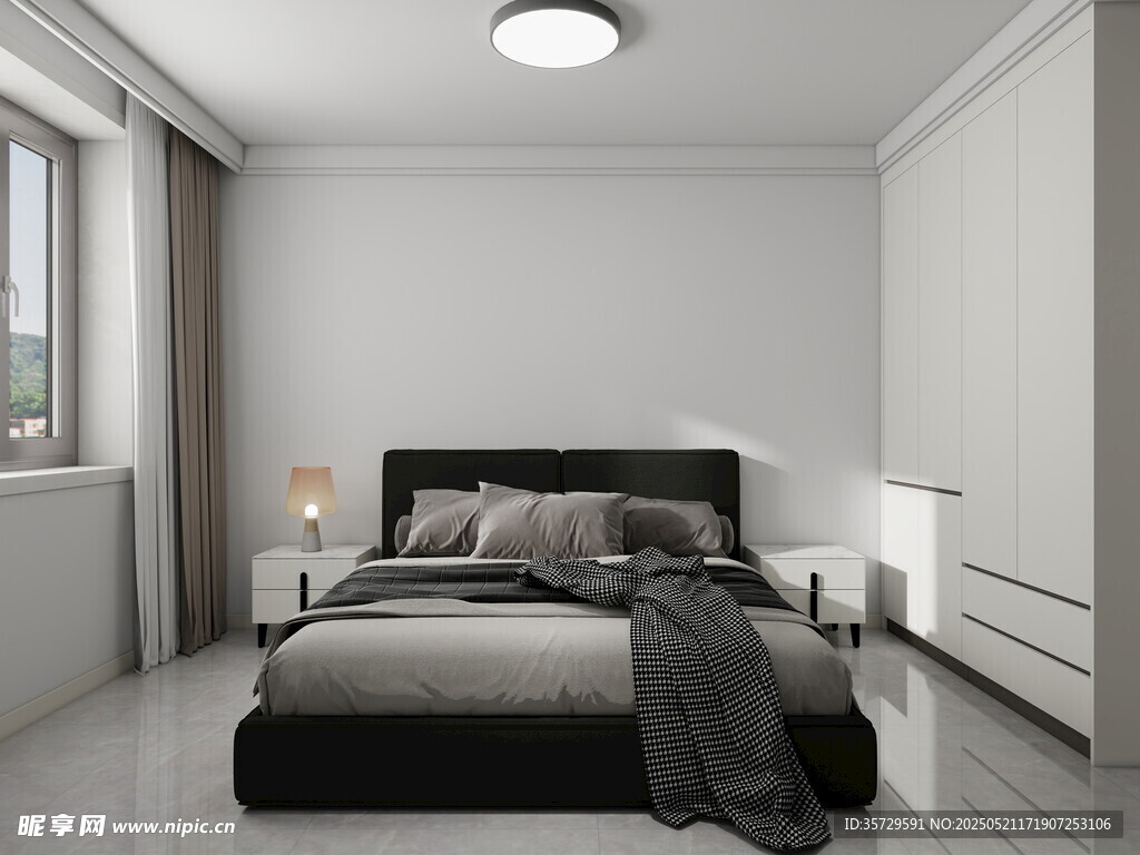 简约现代风格卧室空间