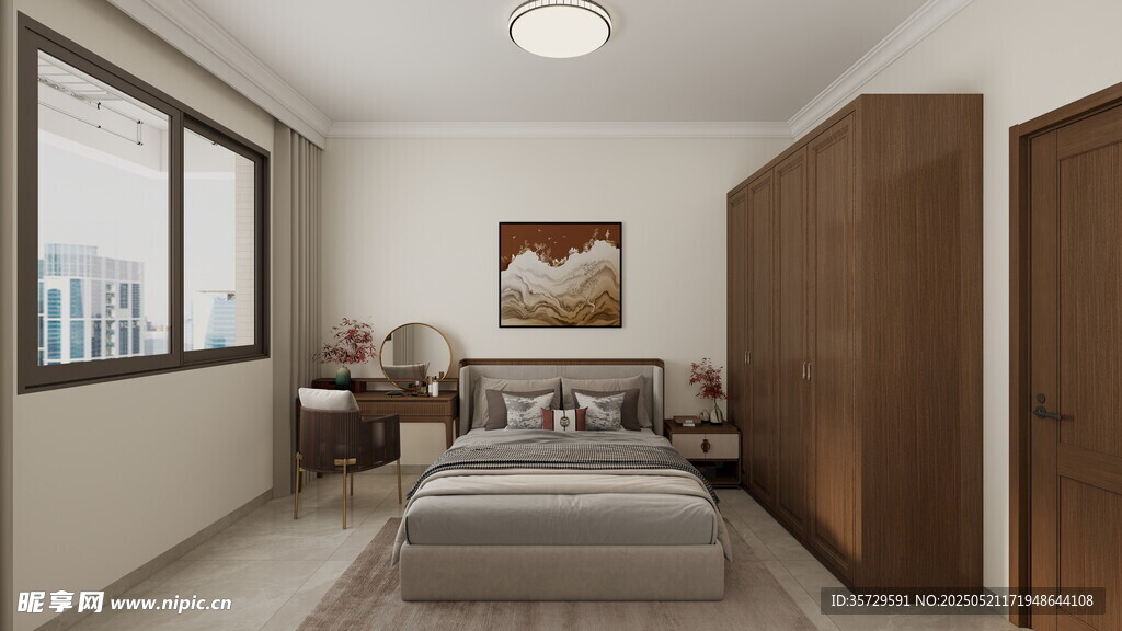 现代简约风格卧室空间