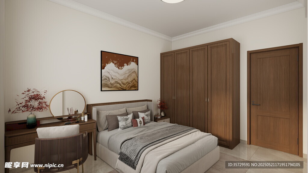 简约现代风格卧室空间