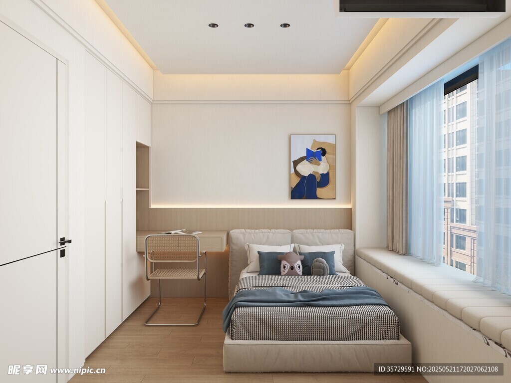 简约现代风卧室室内设计