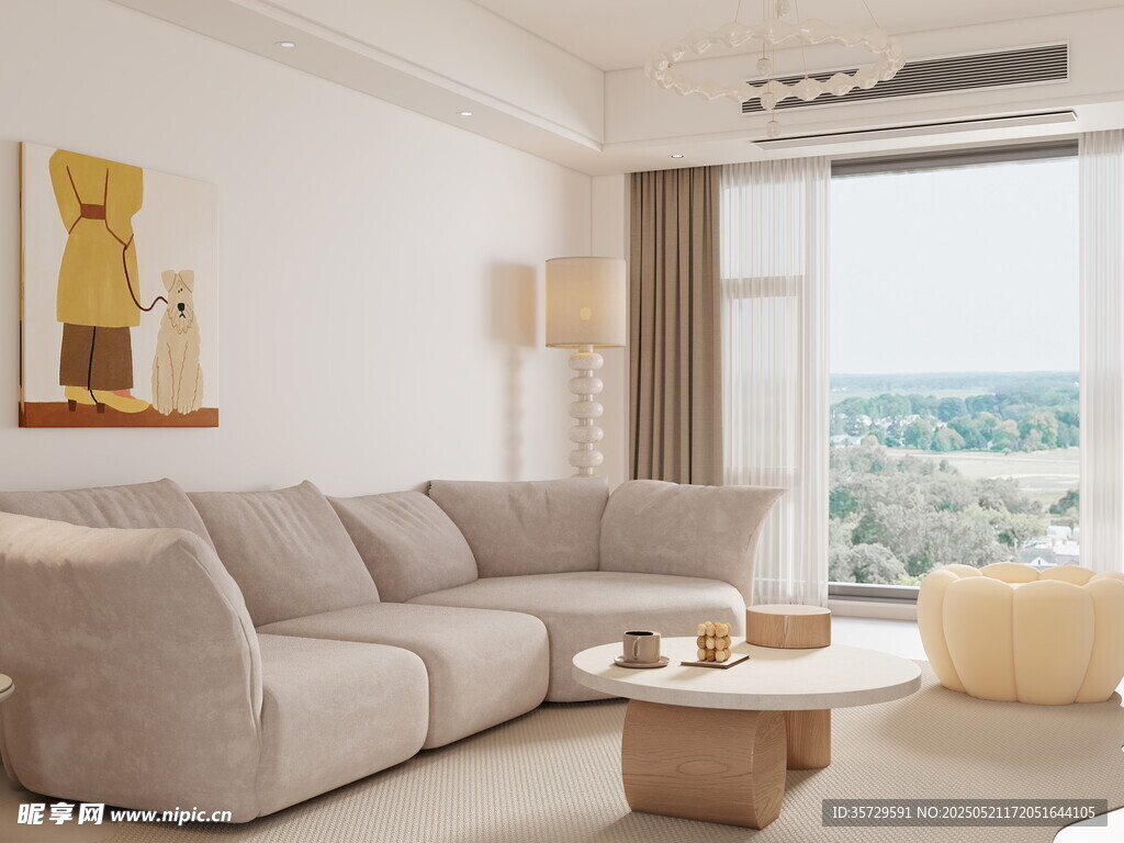 现代简约风客厅舒适空间