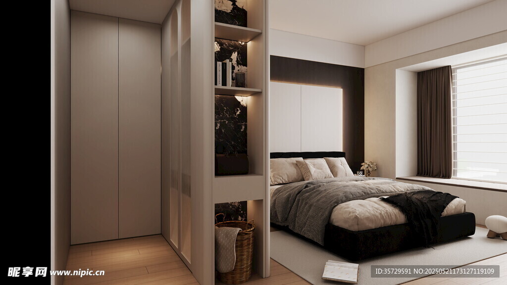 简约现代风格卧室空间
