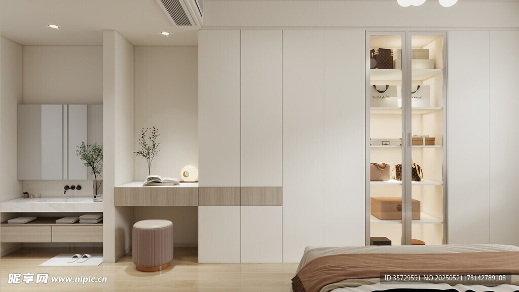 现代简约风卧室室内设计