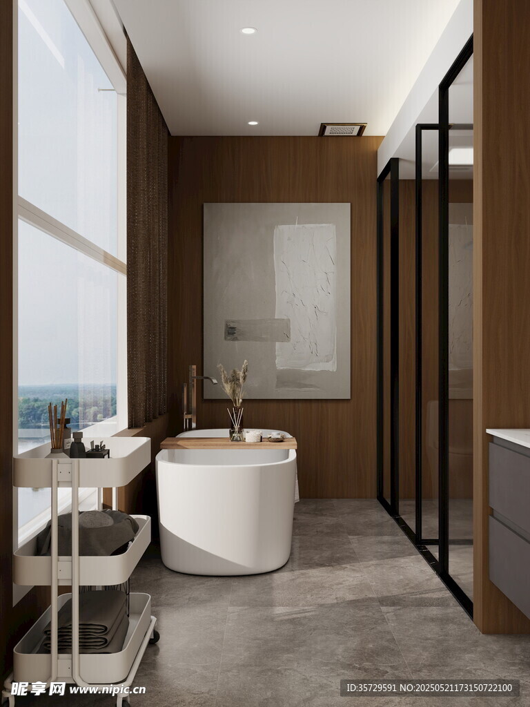 现代简约风豪华浴室空间