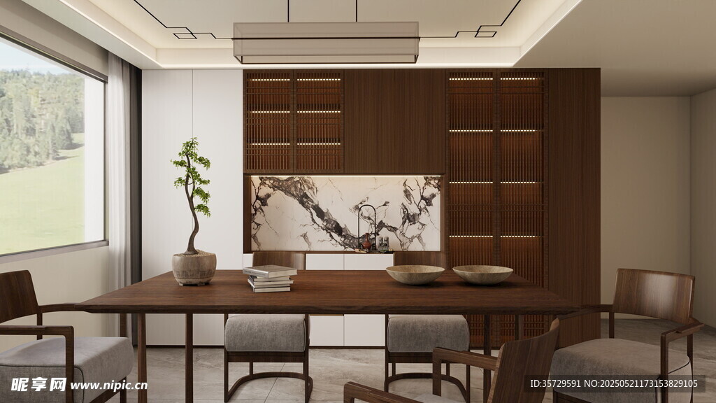 现代简约风客厅室内场景