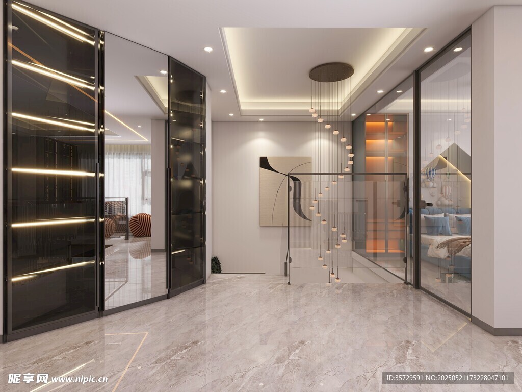 现代奢华走廊室内设计