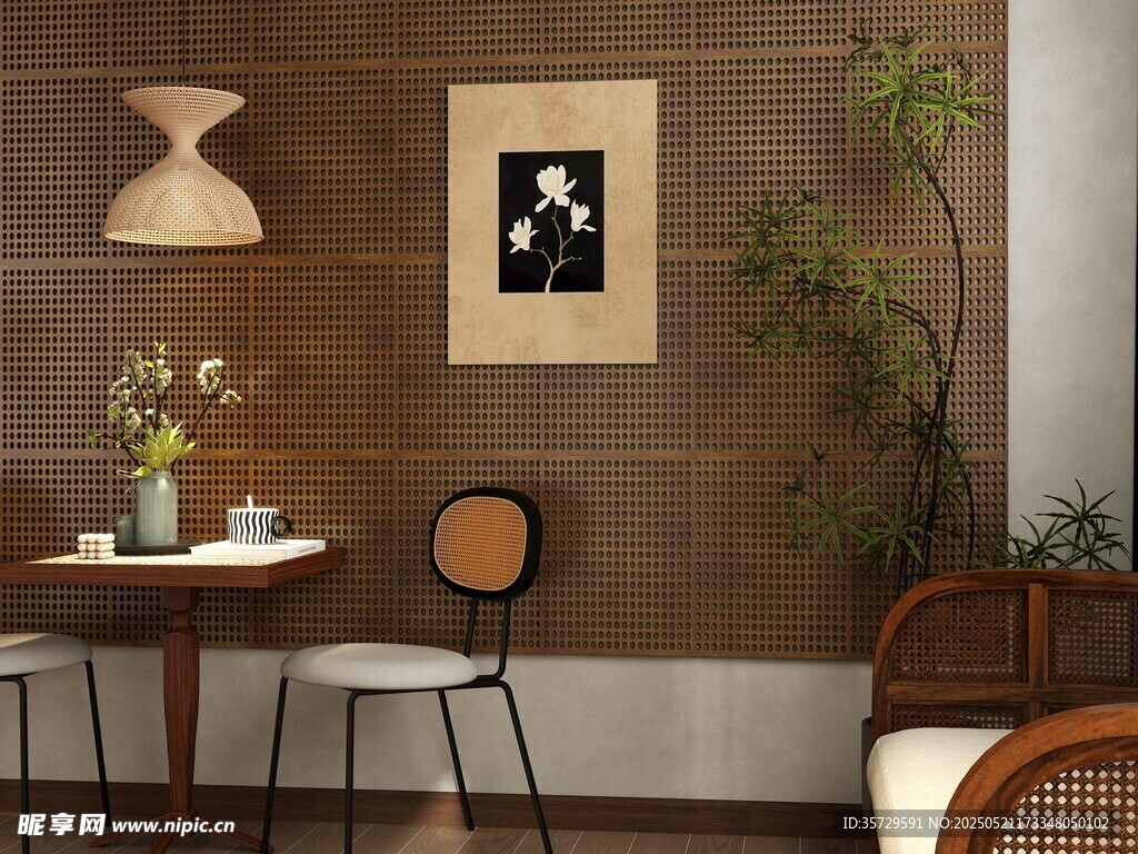 温馨简约室内一角装饰