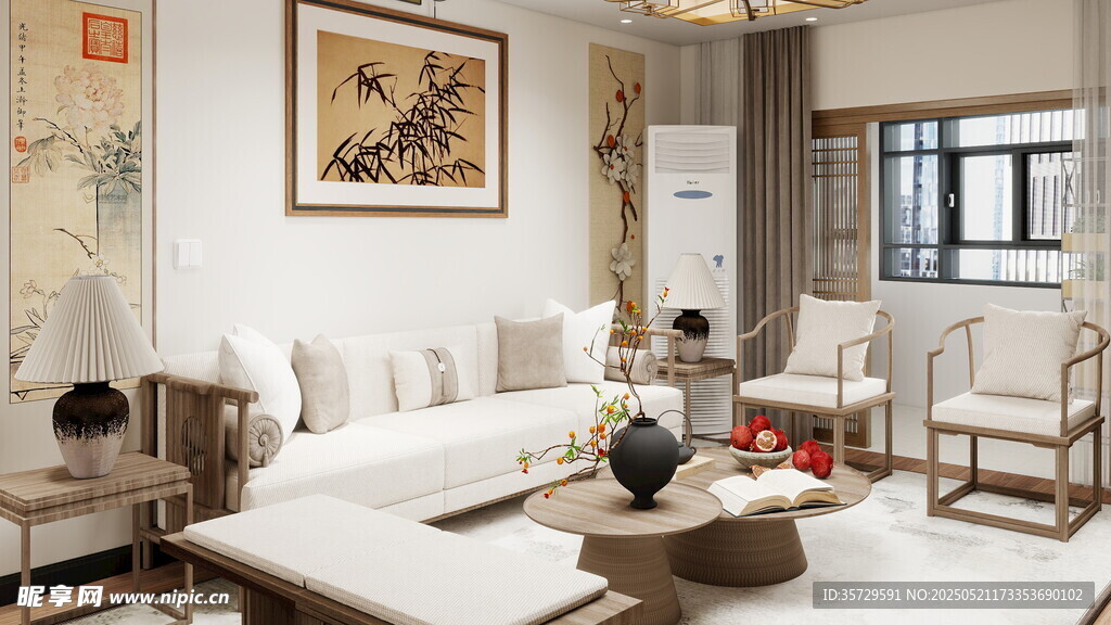 现代中式风格客厅展示