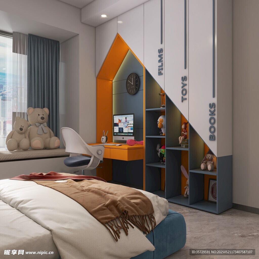 儿童房创意设计温馨空间