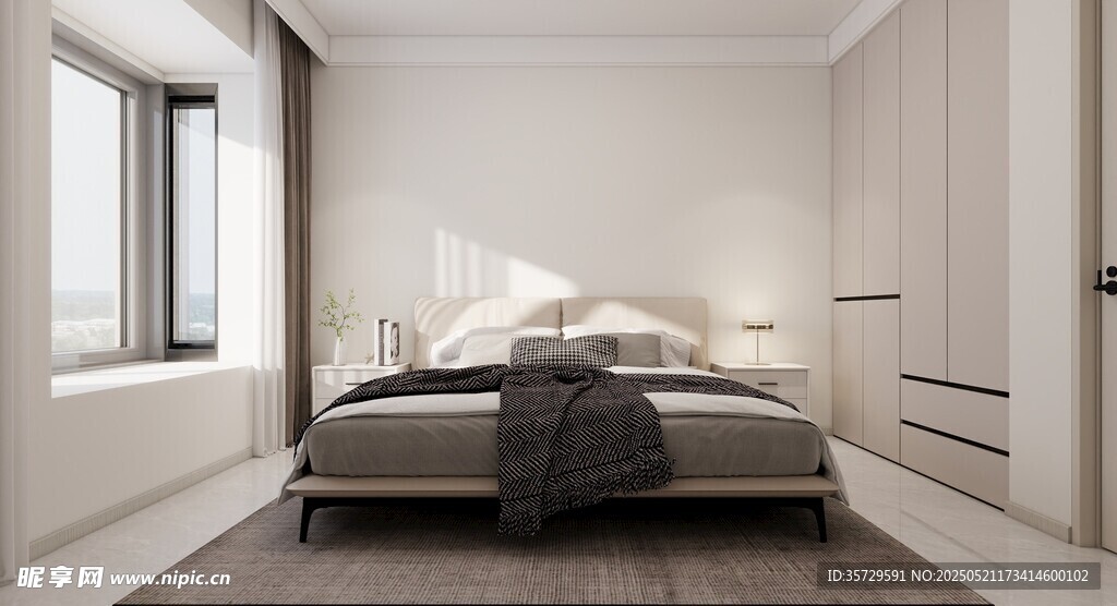 简约现代风格卧室空间