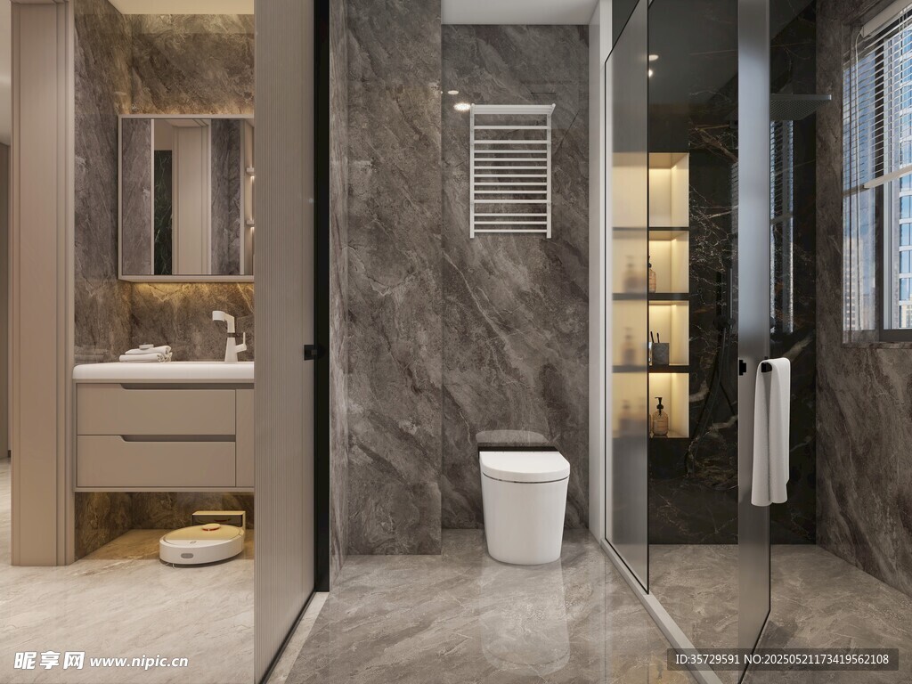 现代简约风卫生间设计