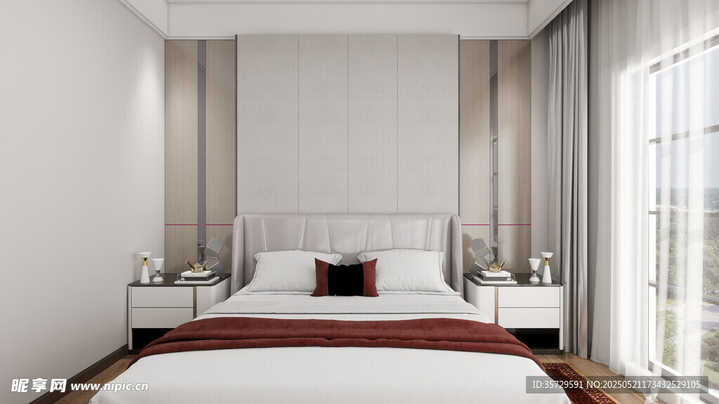 简约现代风格卧室空间