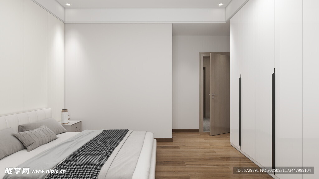 简约现代风格的卧室空间