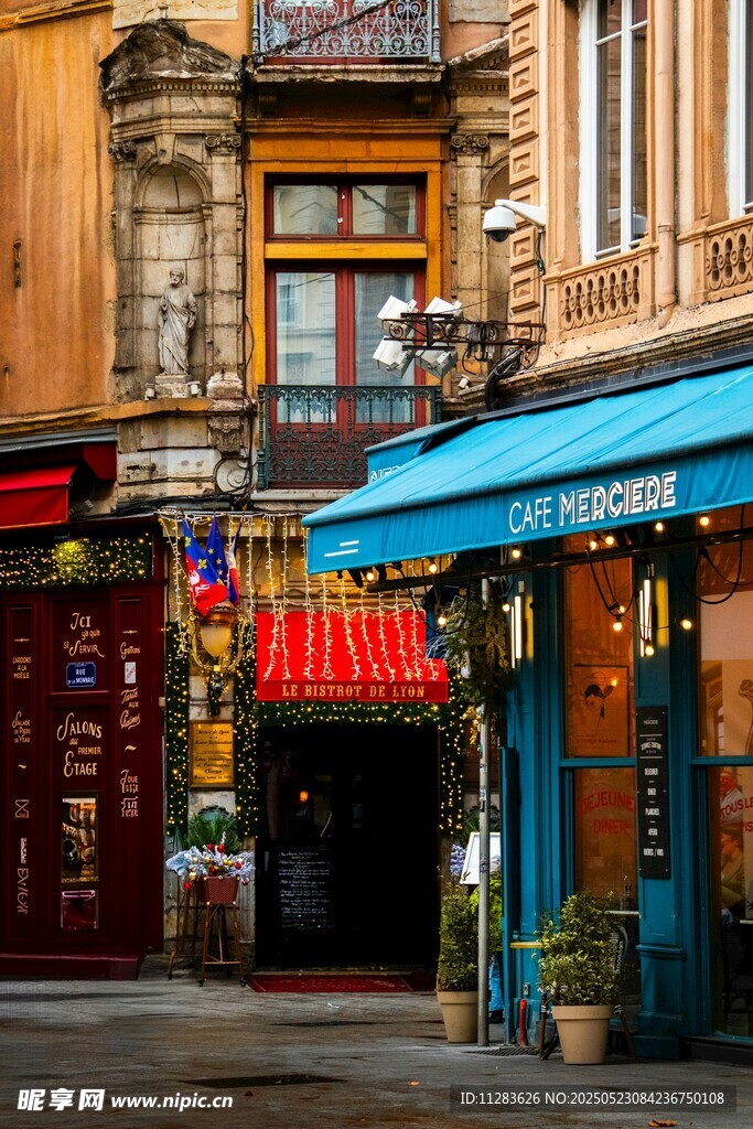 欧洲街头特色小店景观
